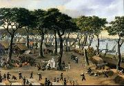 Candido Lopez Representation of the Brazilian Army at Curuzu during the War of the Triple Alliance. oil painting reproduction